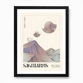 Sagittarius Star Sign Zodiac Art Art Print