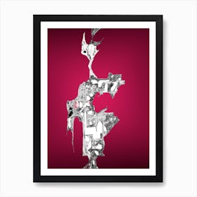 Abstract Red Art Print