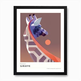 Kilimanjaro Giraffe Art Print