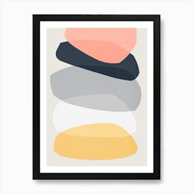 Colorful abstract shapes 46 Art Print