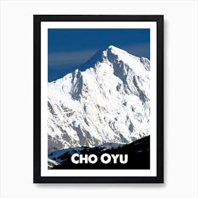 Cho Oyo, Mountain, Nepal, Nature, Himalayas, Climbing, Wall Print, Art Print