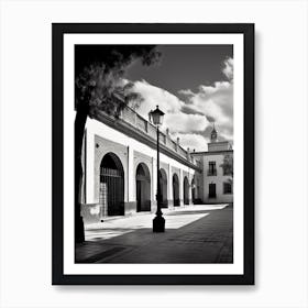 Alcala De Henares, Spain, Black And White Analogue Photography 3 Art Print