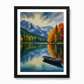 Boat On The Lake Art Print