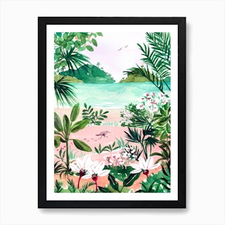 Seaside Meadow Art Print