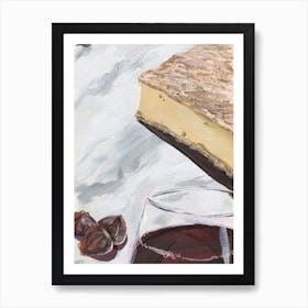 Cheese And Wine Art Print