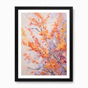 Fall Flower Painting Asters 8 Poster