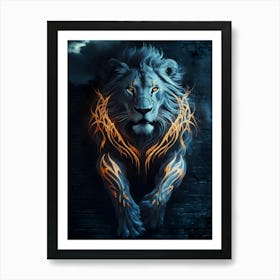 Lion Tattoo Art Print