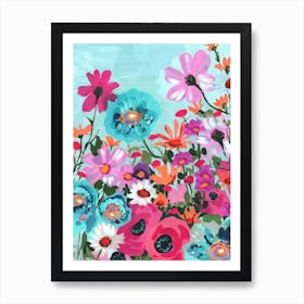 Meadow In June Pink Art Print