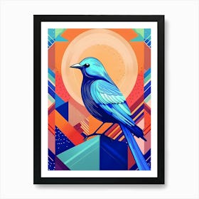 Blue Bird Art Print