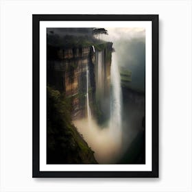 Tequendama Falls, Colombia Realistic Photograph (1) Art Print