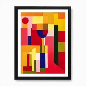 Barbera Paul Klee Inspired Abstract Cocktail Poster Art Print
