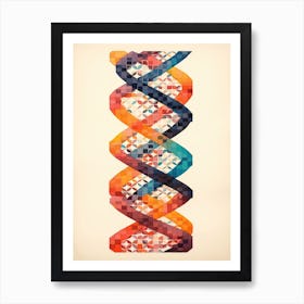 Dna Art Abstract Painting 18 Art Print