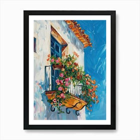 Balcony Painting In Almeria 3 Art Print