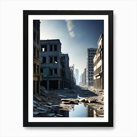 Abandoned City 1 Art Print