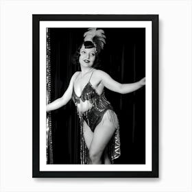 1920's Burlesque Dancer ~Reimagined 19 Art Print