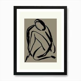 Woman In A Pose Art Print