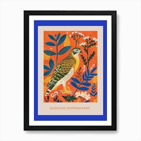 Spring Birds Poster Eurasian Sparrowhawk 1 Art Print