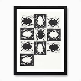 Black&White Bugs Poster