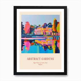 Colourful Gardens Royal Palace Of Laeken Gard Belgium 2 Red Poster Art Print