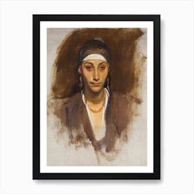 Egyptian Woman With Earrings, John Singer Sargent Art Print