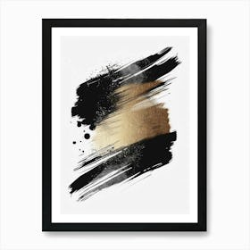 Abstract Brush Strokes 44 Poster