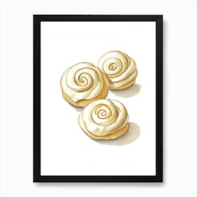 Cloverleaf Rolls Bakery Product Quentin Blake Illustration Poster