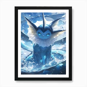 Vaporeon Pokemon Anime Manga Japan Poster 1 Art Print