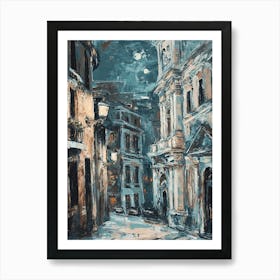 Rome Kitsch Brushstroke Cityscape 4 Art Print