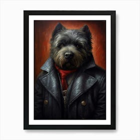 Gangster Dog Bouvier Des Flandres Art Print