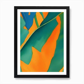 Tropical Leaves Vibrant colors Art Print