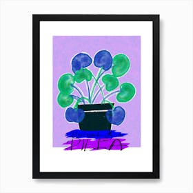 Portrait Of A Pilea Art Print