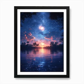 Starry Night Sky 14 Art Print