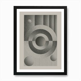 Modernist Etude No. 4 Geometric Shapes Art Print