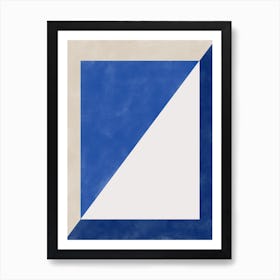 Minimalist Blue Artwork Art Print