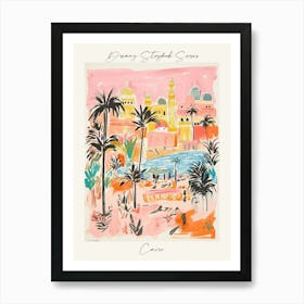 Poster Of Cairo, Dreamy Storybook Illustration 3 Art Print