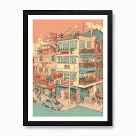 Taipei Taiwan Travel Illustration 2 Art Print