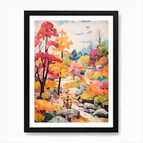 Autumn Gardens Painting Japanese Friendship Garden Usa 1 Art Print