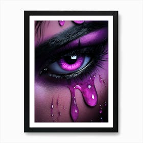 Purple Eye Art Print