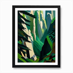 Zhangjiajie National Forest Park China Cubo Futuristic Art Print