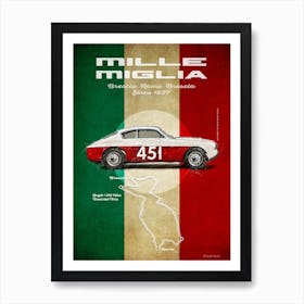 Mille Miglia A 1900 Super Sprint Zagato Vintage Art Print