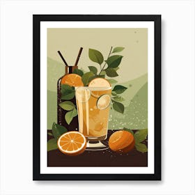 Moscow Mule Cocktail Mid Century Modern 2 Art Print