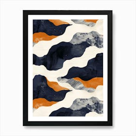 Abstract Wave Pattern 27 Art Print