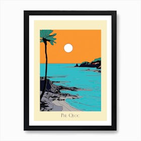 Poster Of Minimal Design Style Of Phu Quoc, Vietnam 4 Art Print