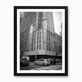 Radio City Hall, New York City| Black and White Photography Art Print