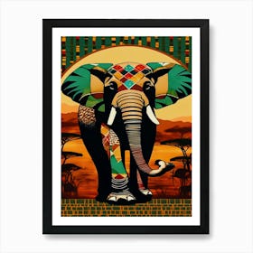 African Elephant 3 Art Print