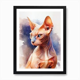 Sphynx Cat animal 5 Art Print