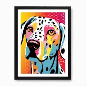 Bright Pop Art Dalmation 1 Art Print