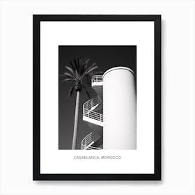 Poster Of Faro, Portugal, Photography In Black And White 3 Art Print