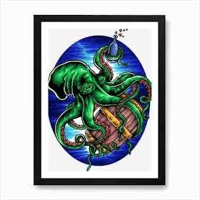 Octopus Art Print