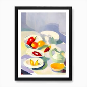 Thai Chili Pepper 2 Tablescape vegetable Art Print